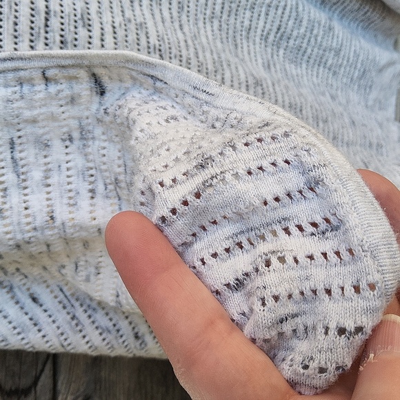 Loft Grey & White Cardigan Size XXL - Picture 5 of 8